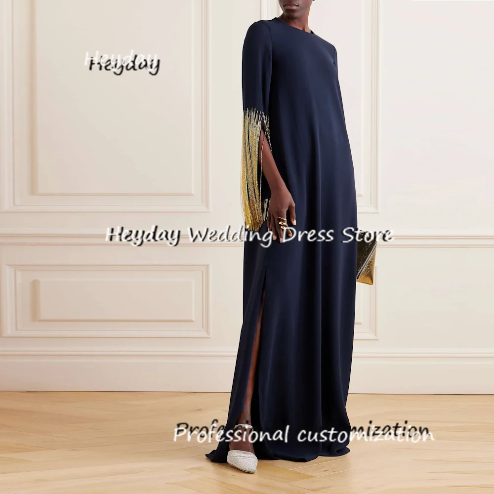 Heyday High Quality O-Neck A-Line Beading Tassel Classics Formal Occasion Evening Party Pretty Dresses Heyday 2024