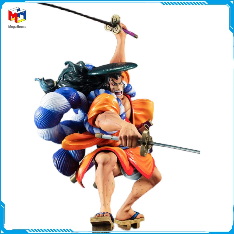 

In Stock Megahouse POP Warriors Alliance ONE PIECE Kozuki Oden New Original Anime Figure Model Toy Action Figures Collection PVC