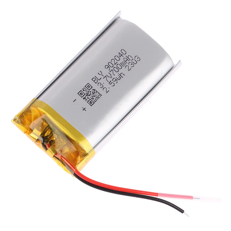 902040 3.7V 700mAh Lithium Polymer LiPo Rechargeable Battery For Mp3 DVD E-book Bluetooth Speaker LED light Beauty Smart Home