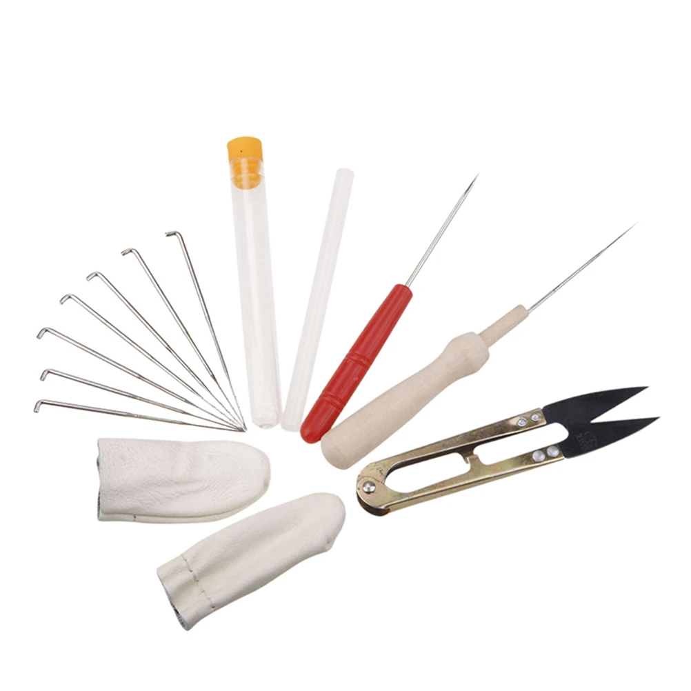 

Wool Felt Tool Set Needle Felting Starter Kit Finger Cot Accessory Basic Tools Needles