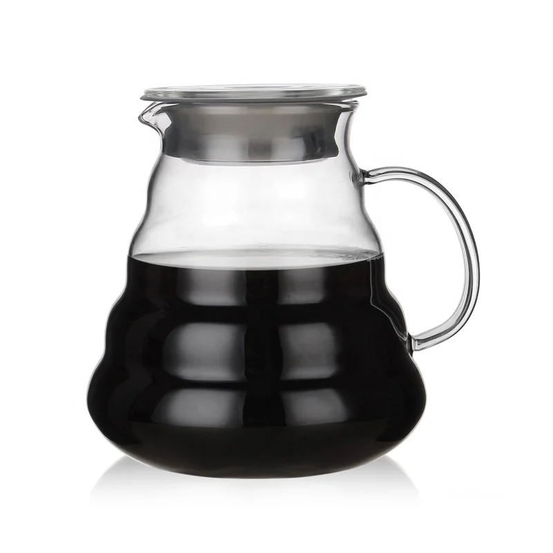 

Borosilicate Glass Coffee Pot for Brewing Coffee Hot and Frozen Coffee Serve Glass Set