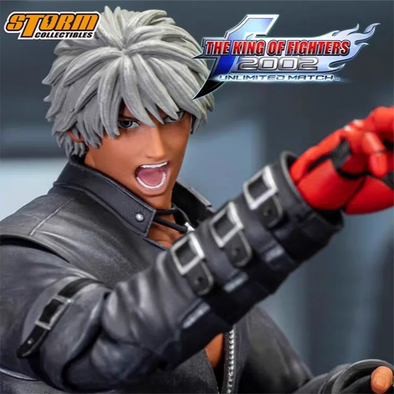 Original The King Of Fighters Anime Figure 2002 K' Figure Storm Collectibles Figure Pvc Collection Statue Desk Ornament Toy Gift