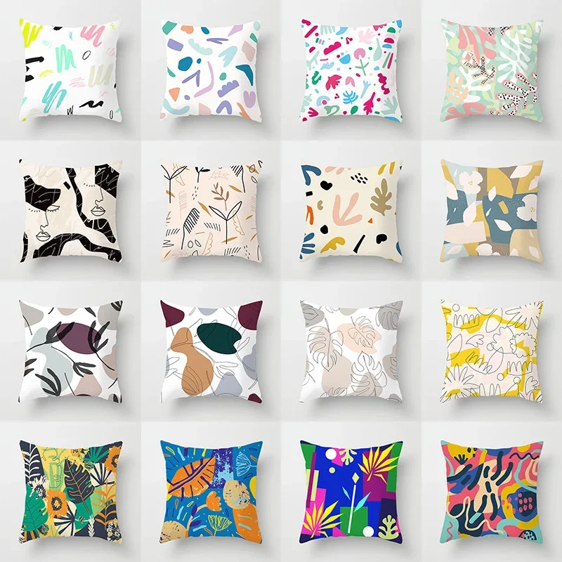 

Personalized Unique Home Pillow Sofa Car Cushion Cover New Abstract Picture Pillowcase