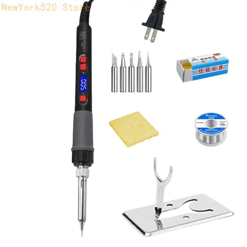 N84C Portable 60W Solder Pena dengan 180-500 ℃ Alat Perbaikan yang Dapat Disesuaikan