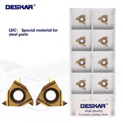 DESKAR 100% Original 11ER 11IR A55 A60 14W 16W 19W LDC Lathe Cutter Tool Threading Carbide Inserts Turning For Steel Parts Tool