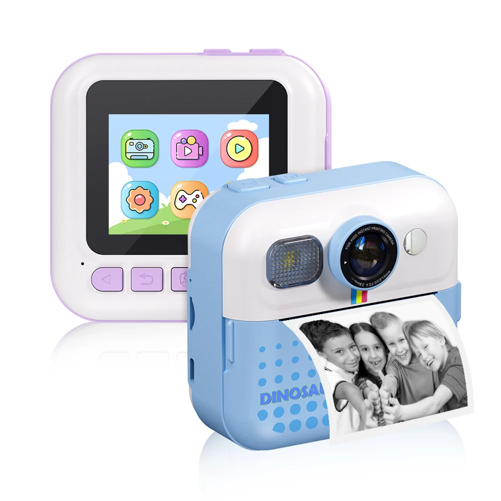 

Children Digital Camera Instant Print for Kids Thermal Print Camera Instant Photo Printing Camera 48MP 1080P Video Toy With Game