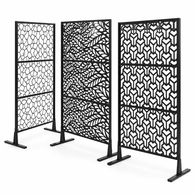 SEEYES Cut Decorative Outdoor Garden Privacy Art Metal Decorative Screens Panels Decorative Art Panel Manufacturer OEM