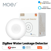 Tuya Smart ZigBee Flood Sensor Water Leakage Detector Water Tank Full Alert Overflow Security Alarm System Via Alexa Google Home