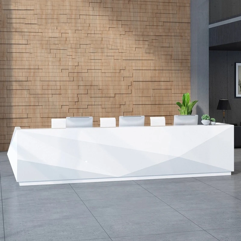 

Customer Center Reception Desks Multi-functional Store Beauty Reception Desks Modern Artificial Board Furniture Recepción MHJDT