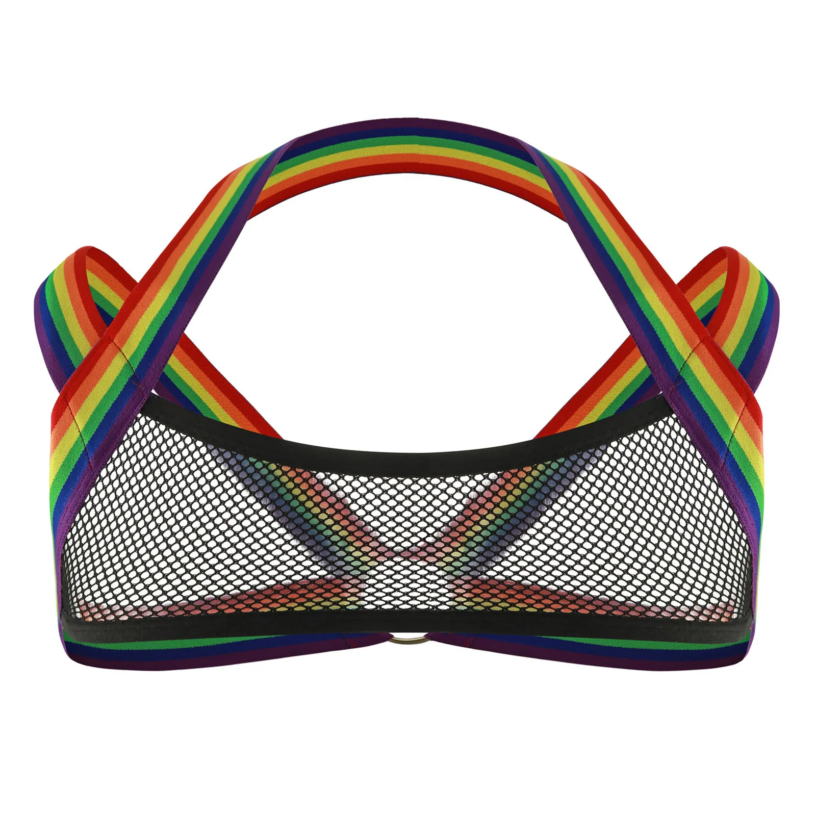 

Men's Bra Sexy Underwear Mesh Sheer Men Harness Body Chest Strap Sissy Clothing Erotic Lingerie Crossdress Party Clubwear