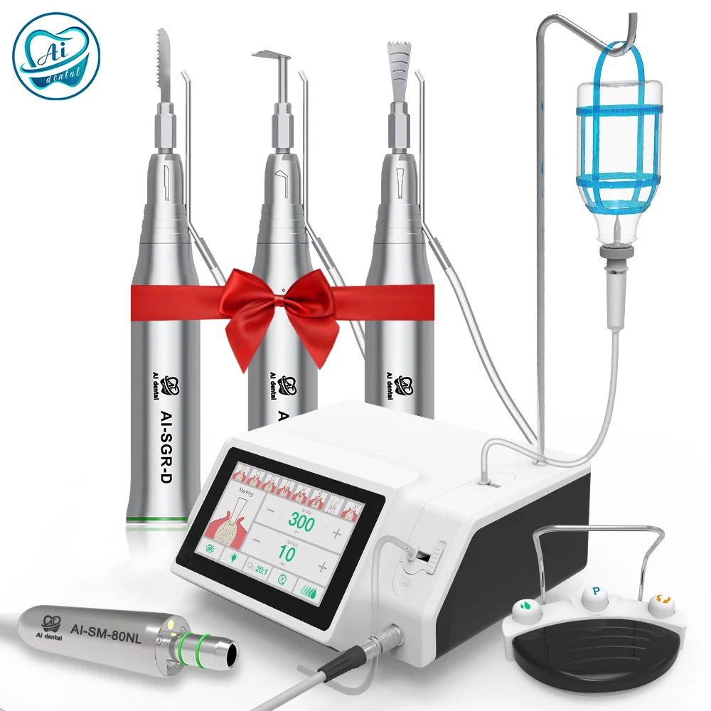 

AI Dental Odontologia System Implant Surgery LED Motor Bone Cutting 80Ncm For Polishing/Preparation/Extraction Treatment SM-80NL