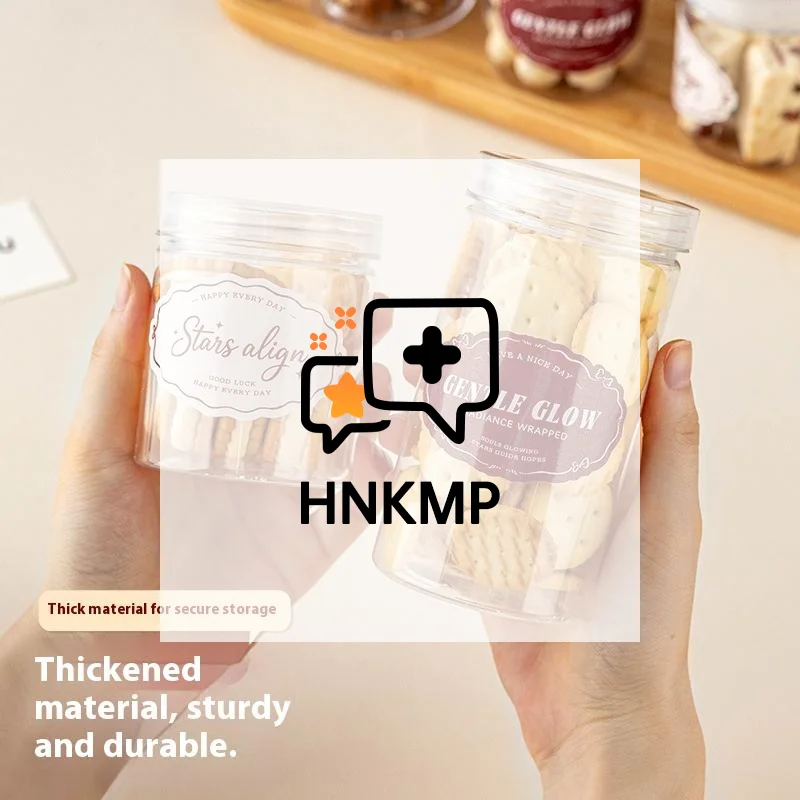 Empty Plastic Jar Clear Wide Mouth Food Storage Jars For Candy Cookies Cosmetic Containers Face Cream Sample Pot