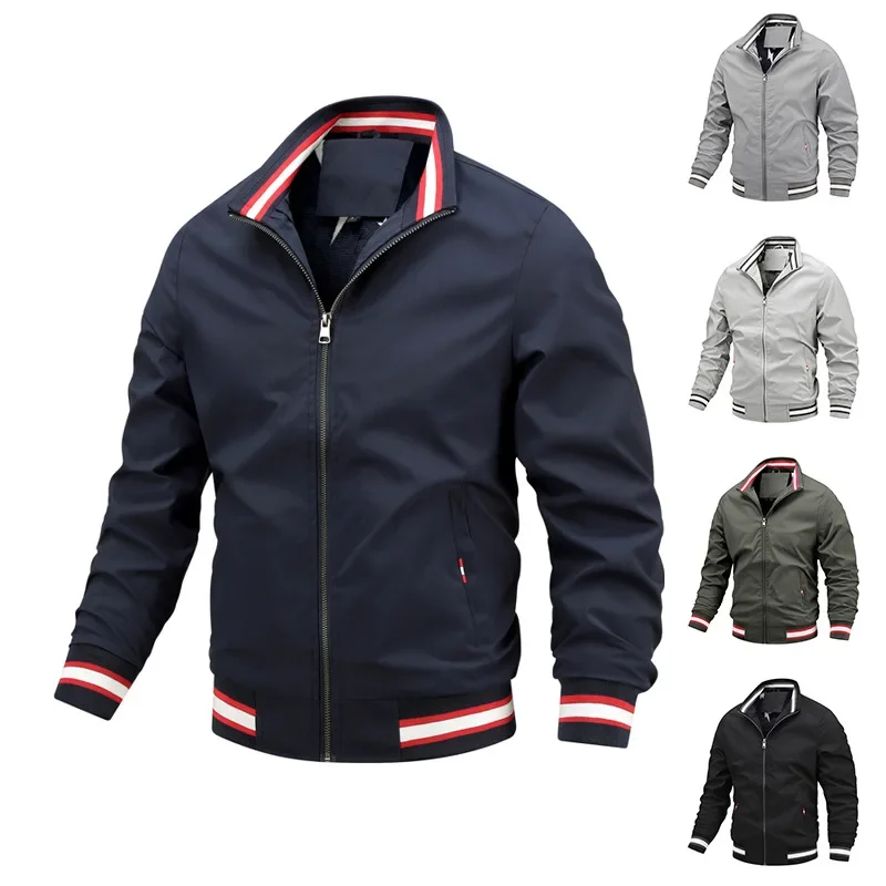 

2023New Foreign Trade Men's Loose Middle Age Zipper Casual Sports Coat Spot Jacket for Men winter jacket men bomber