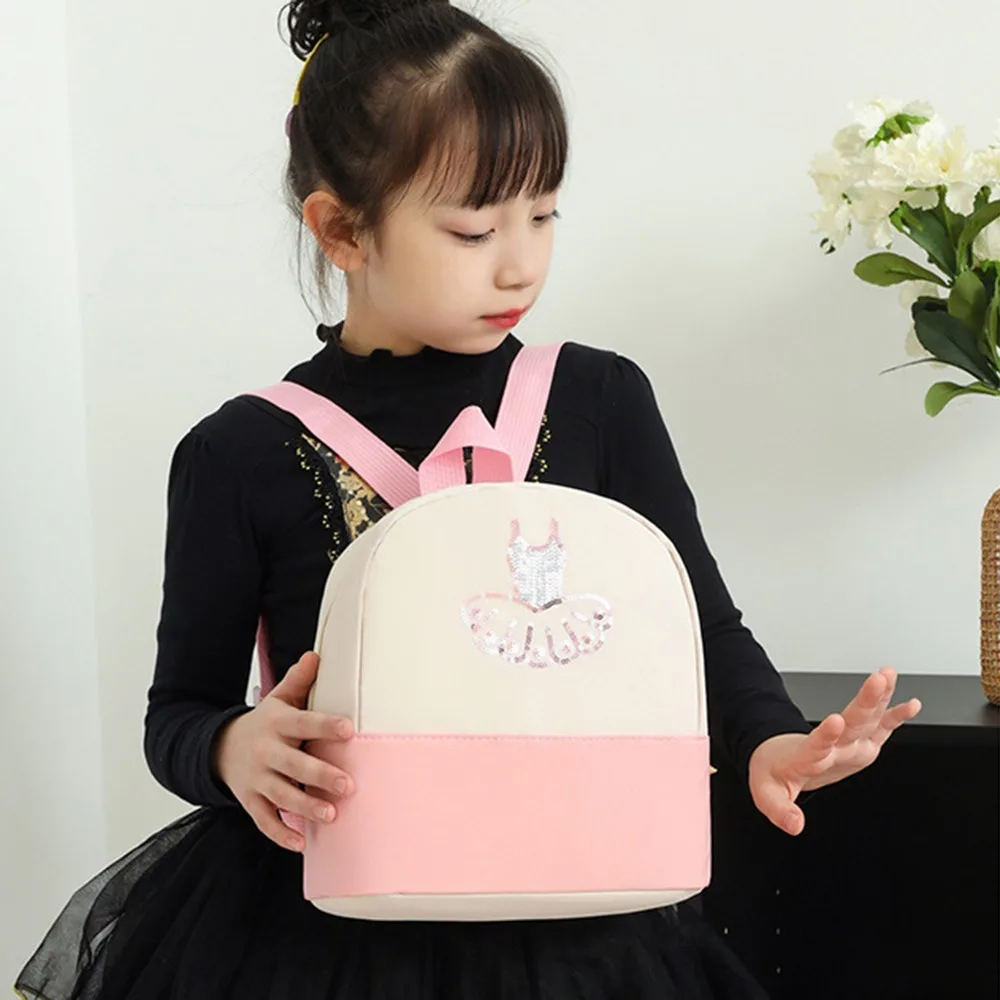 

Cute Children's Dance Bag Princess Style Waterproof Girls Ballet Sports Bag Breathable Wear-resistant Ballet Bag Backpack School