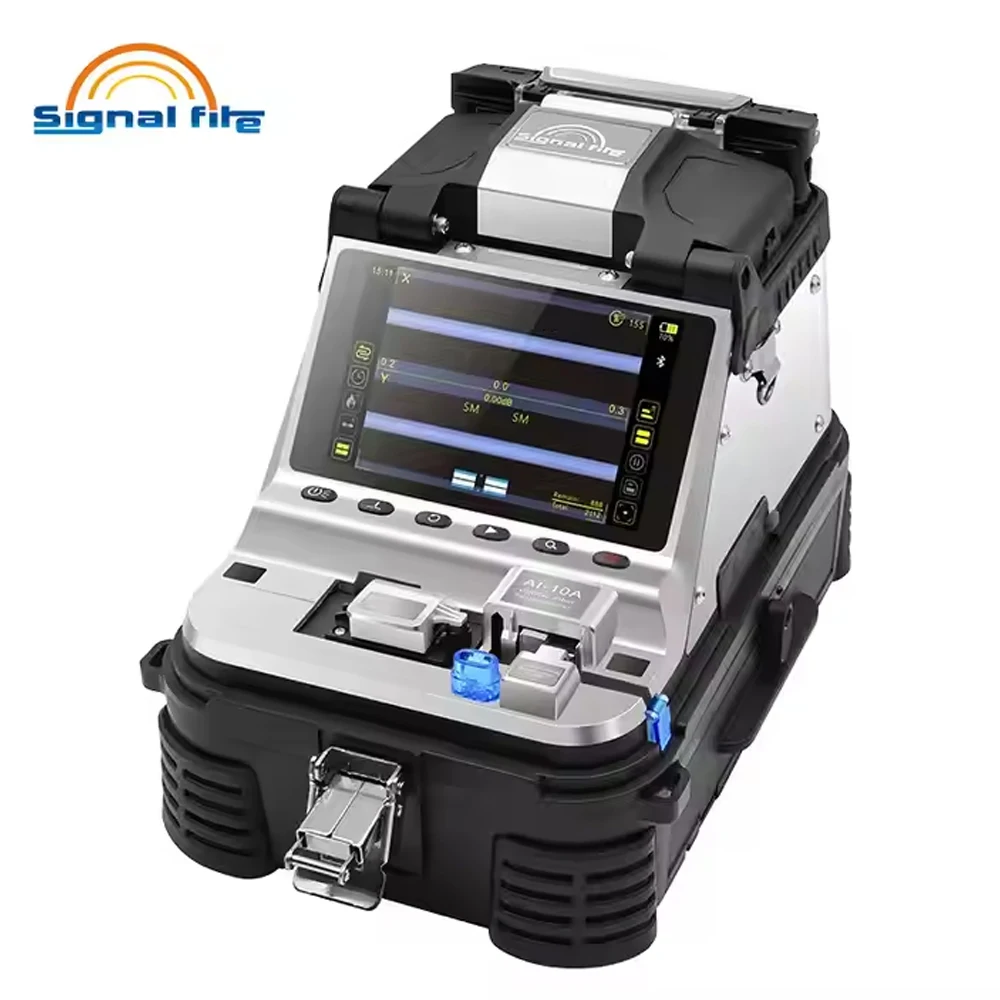 AI20 Fiber Optic Splicing Machine 12V Power Supply Fusionadora Welding Fibers Stable Fusion Splicer