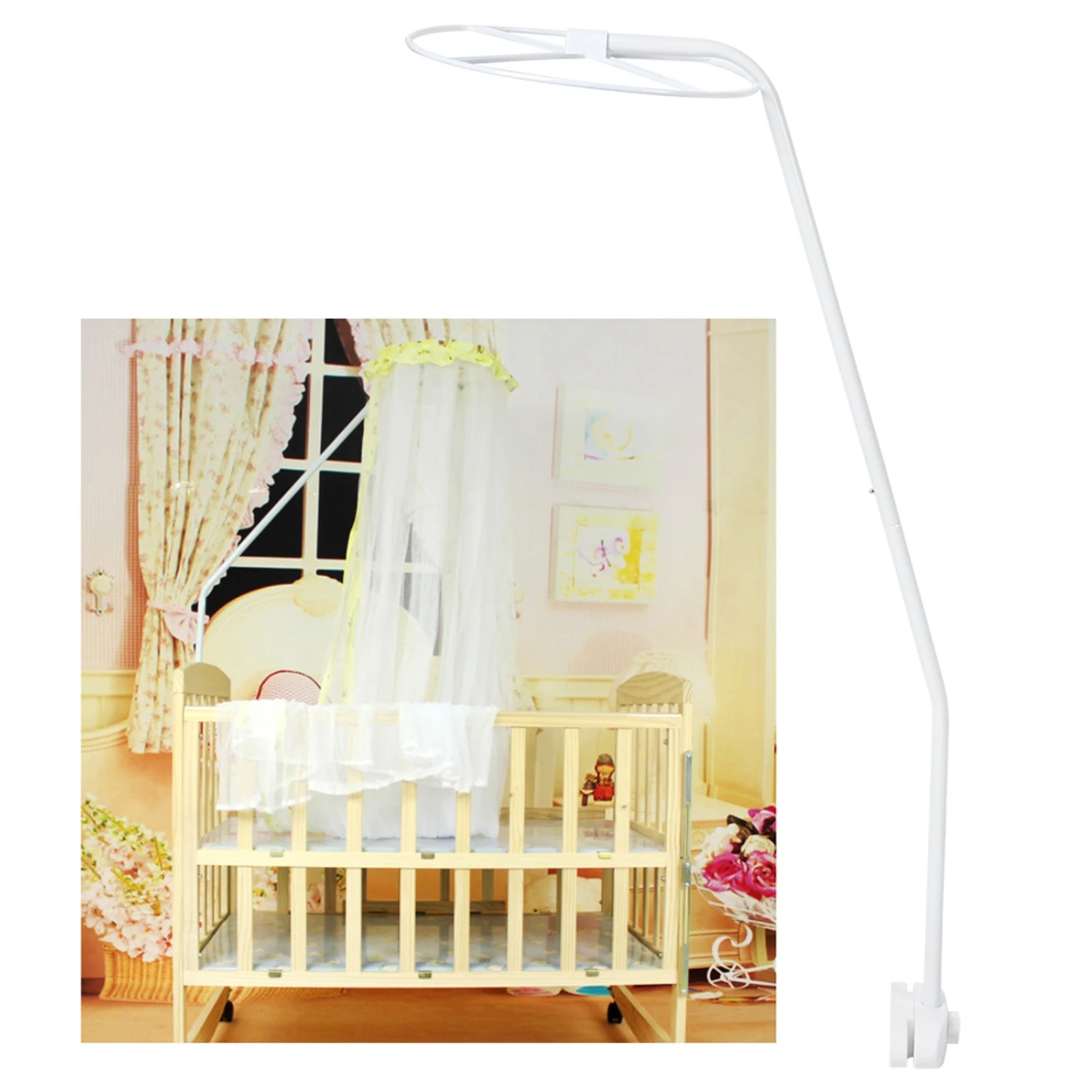 Bed Net Stand Holder Set Adjustable Clip On Crib Canopy Holder Rack Bed Net Accessories Bed Net Stand Bed Net Accessories