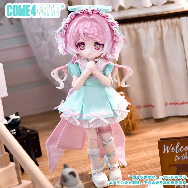 

COME4FREE Daily Series Dessert Series Mint Peach Baby Clothes OB11 Doll Accessories BJD Baby Clothes Can Be Changed