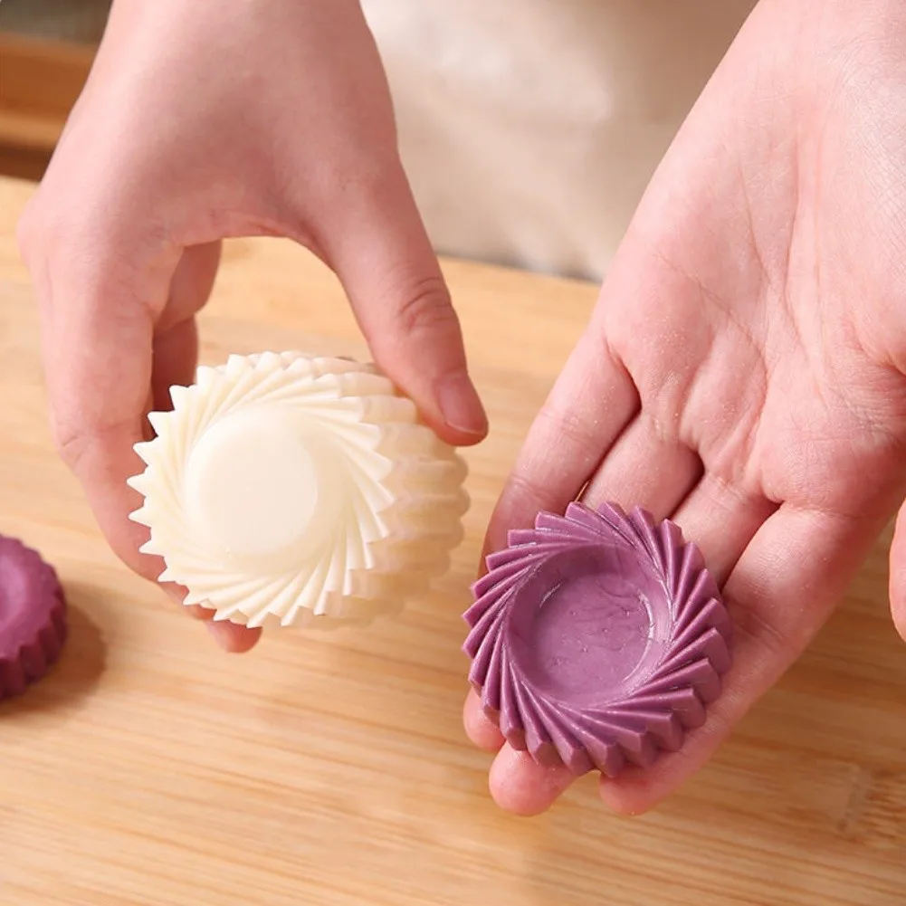 2/4/6/8/10Pc 2-in-1 Hand Press Pastry Shaper Easy Release DIY Baking Tool Multi Pattern Home Kitchen Bakeware Dessert Accessory