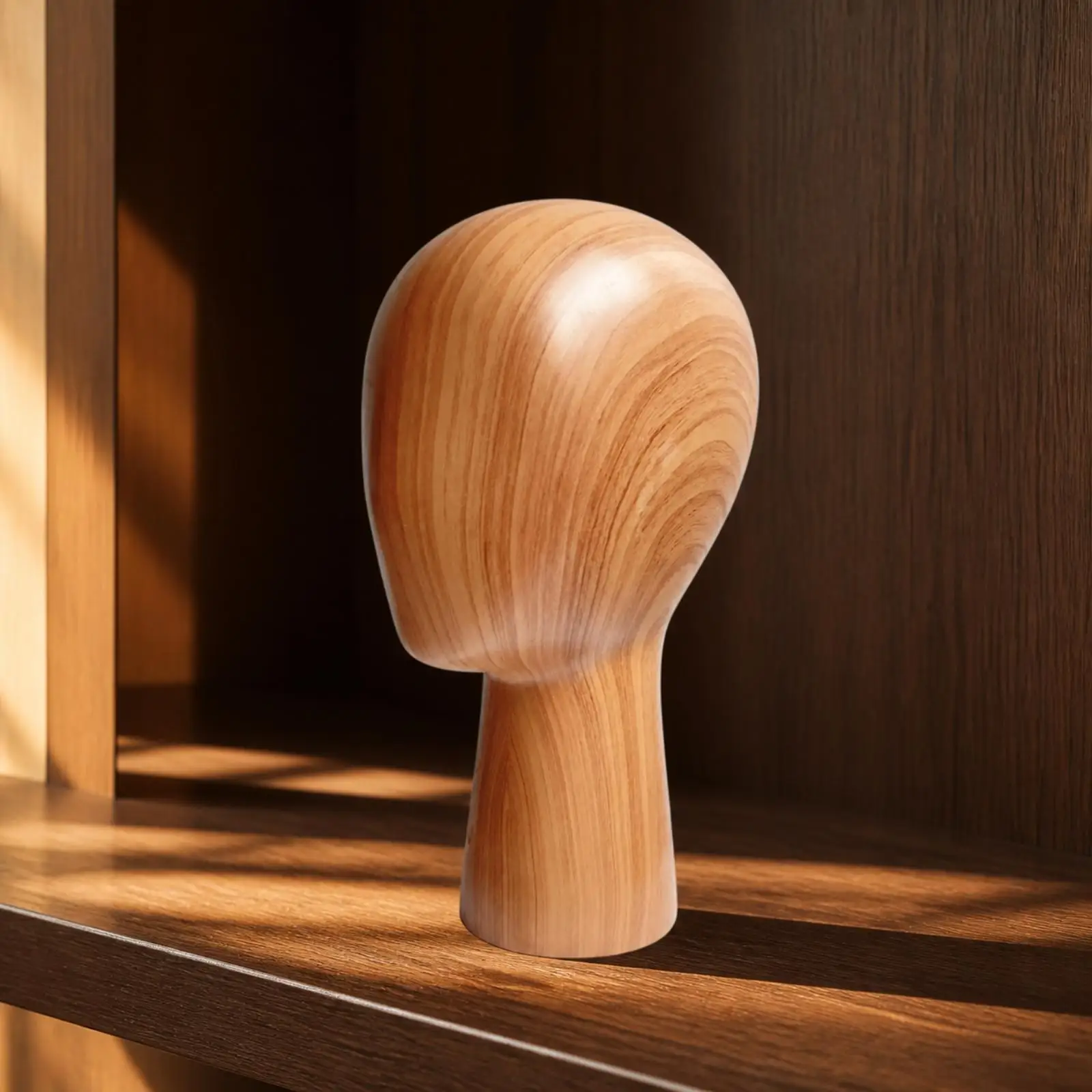 Fiberglass Hat Mannequin Head Display with Smooth Surface for Retail Salon Hat Wig Presentation Stand