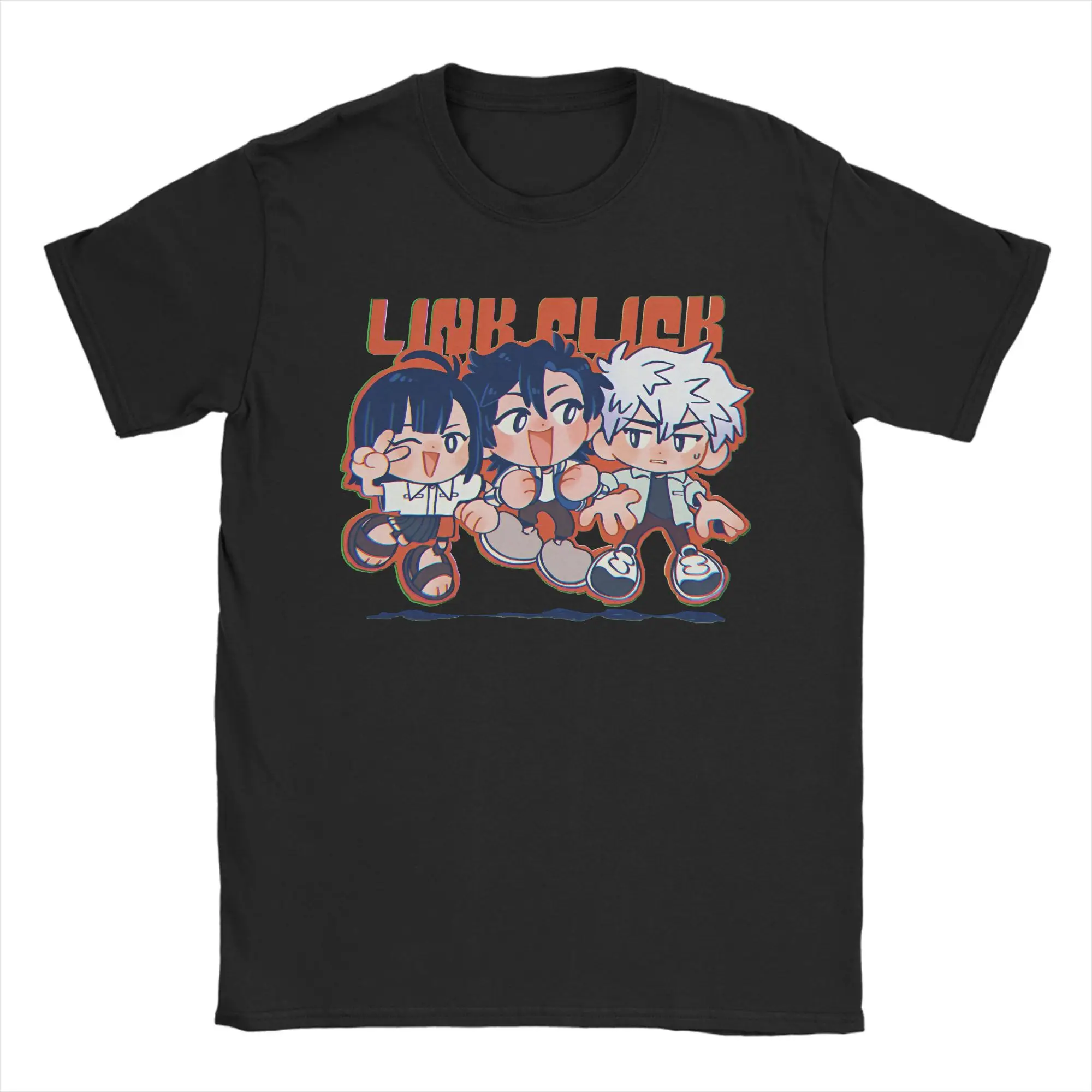 Men's T-Shirt Kawaii Link Click Alejandro Saab Zeno Robinson  Cool Cotton Tees Short Sleeve  T Shirt Crewneck Tops Plus Size