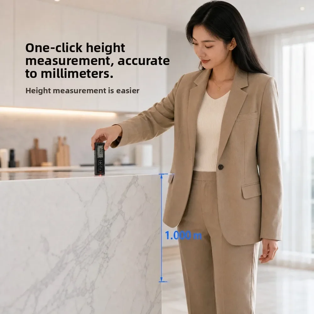 Hot Sell Sndway Rechargeable Laser Rangefinder Mini Metal 40M 60M High Precision Digital Distance Meter Construction Measuring T