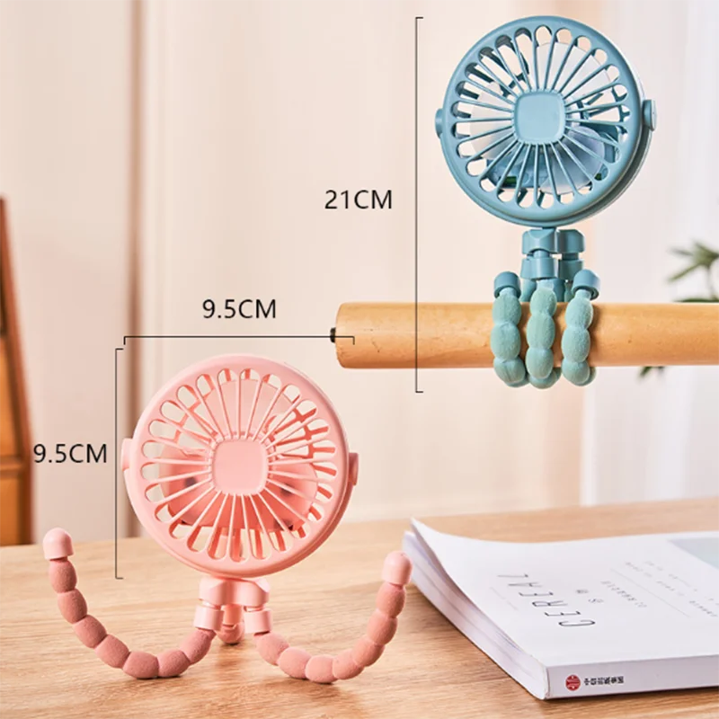 

Baby stroller portable small fan small octopus baby stroller clip type silent multifunctional long endurance fan