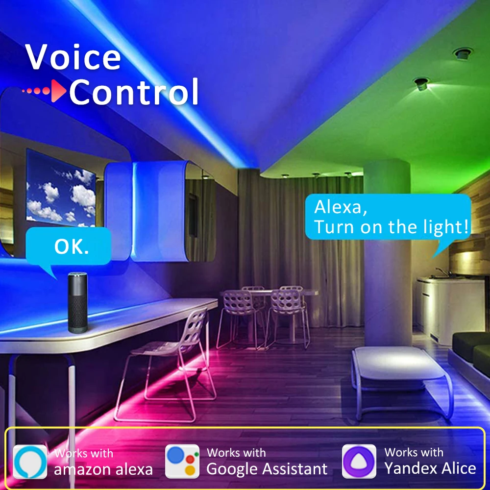 WT5 Tuya Wifi Controller 12v 24v 15A 5in1 Dimmer RGB CCT RGBW RGBCCT LED Smart Life Controller Work with Alexa Google Assistant