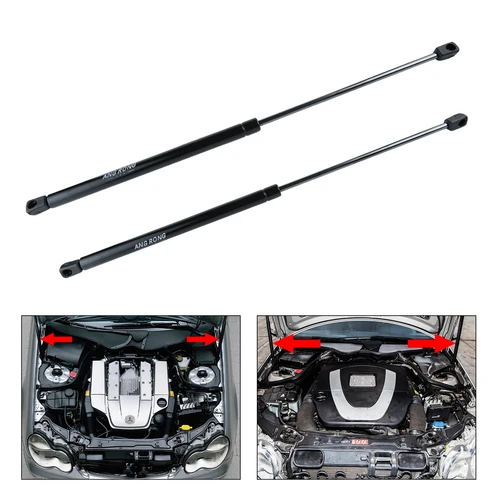 2 puntales de soporte de gas para capó delantero para Mercedes Benz Clase C W203 S203 00-07