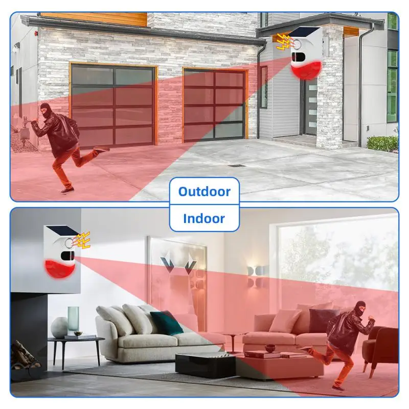 Human Body Induction Family Safety Alarm System Smart Home Control System Infrared Sound And Light Alarm Light Wireless Rf433