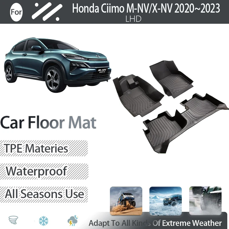 Car Floor Mats For Honda Ciimo X-NV M-NV MNV XNV 2020 2021 2022 2023 Dirt-resistant Pad Foot Carpet Floor Cover Auto Accessories