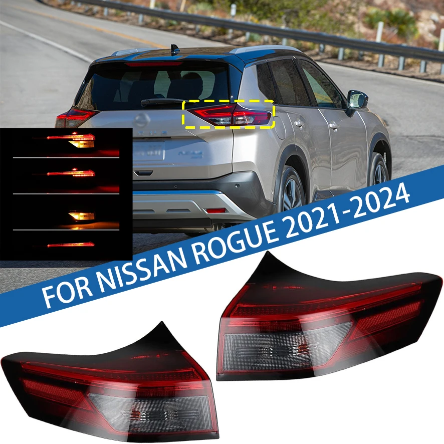 

Левая или правая сторона для Nissan Rogue 2021, 2023, 2024, задний стоп-сигнал, указатель поворота, задний фонарь