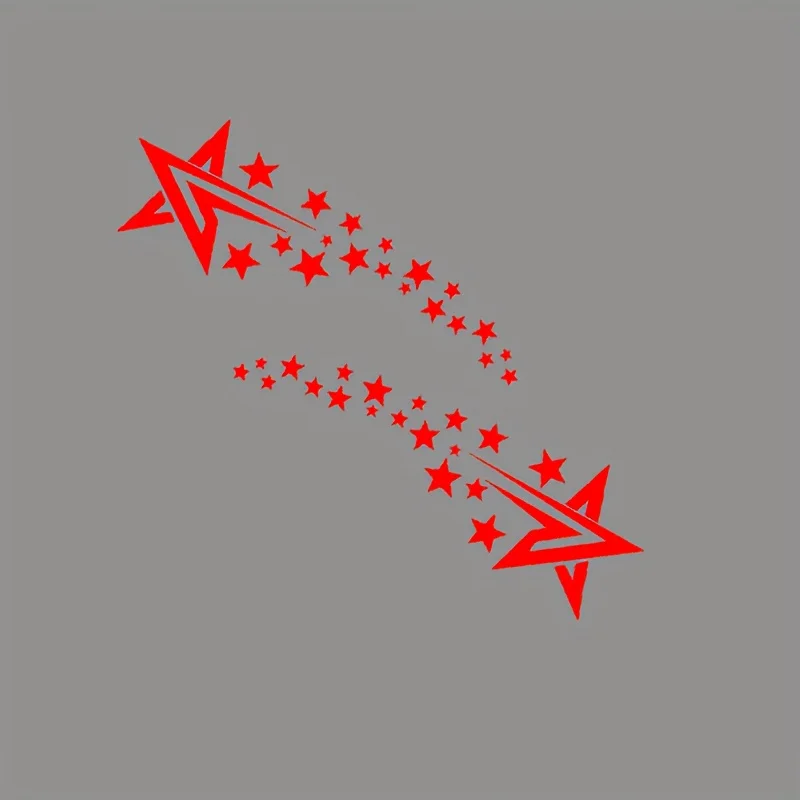 2 Stück Shooting Star Autoaufkleber, wasserfester Vinyl-Aufkleber für die Karosserie, in mehreren Farben erhältlich – Detail 3