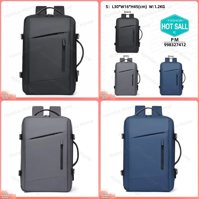 2026 Stylish Simple Backpack Multifunctional Large Capacity Waterproof Business Laptop Bag for Men Women College Students