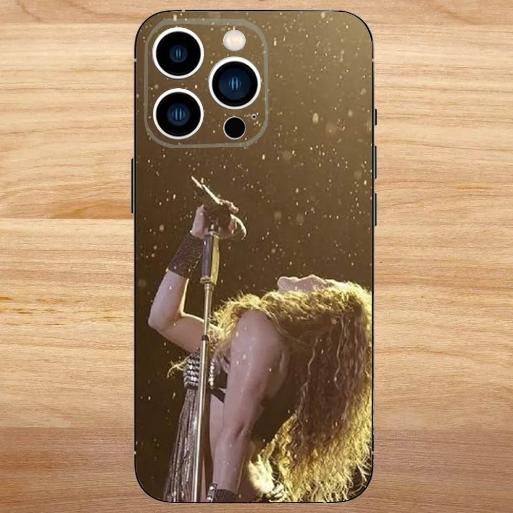 歌手 S-シャキラス電話ケース iPhone 16、15、14、13、12、11、ミニ、プロ、SE、MAX ホワイトマット耐衝撃カバー