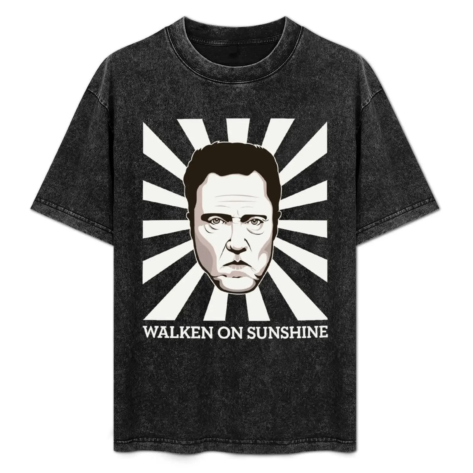 

Walken on Sunshine - Christopher Walken (Dark Shirt Version) T-Shirt Big Size Simple T-Shirt