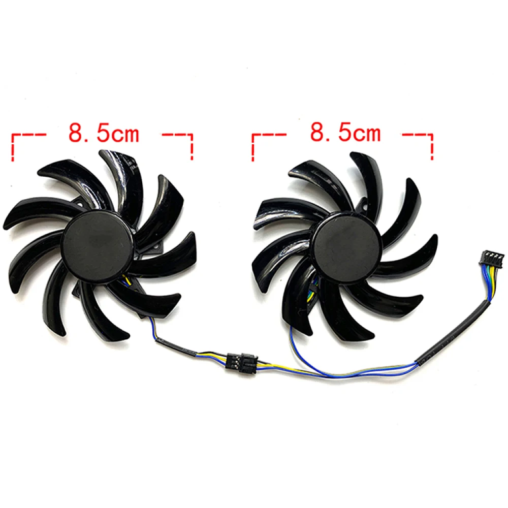1 Pair Graphics Card Cooling Fans for POWERCOLOR RX7600 8GB Fighter Graphics Card