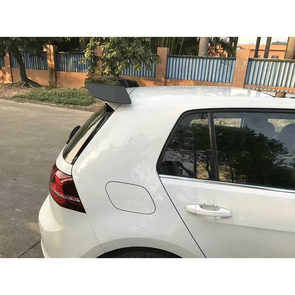 Carbon Fiber Rear Roof Spoiler Lip Wings For Volkswagen Golf 7 VII MK 7 GTI RZ 2014-2017 - view 2