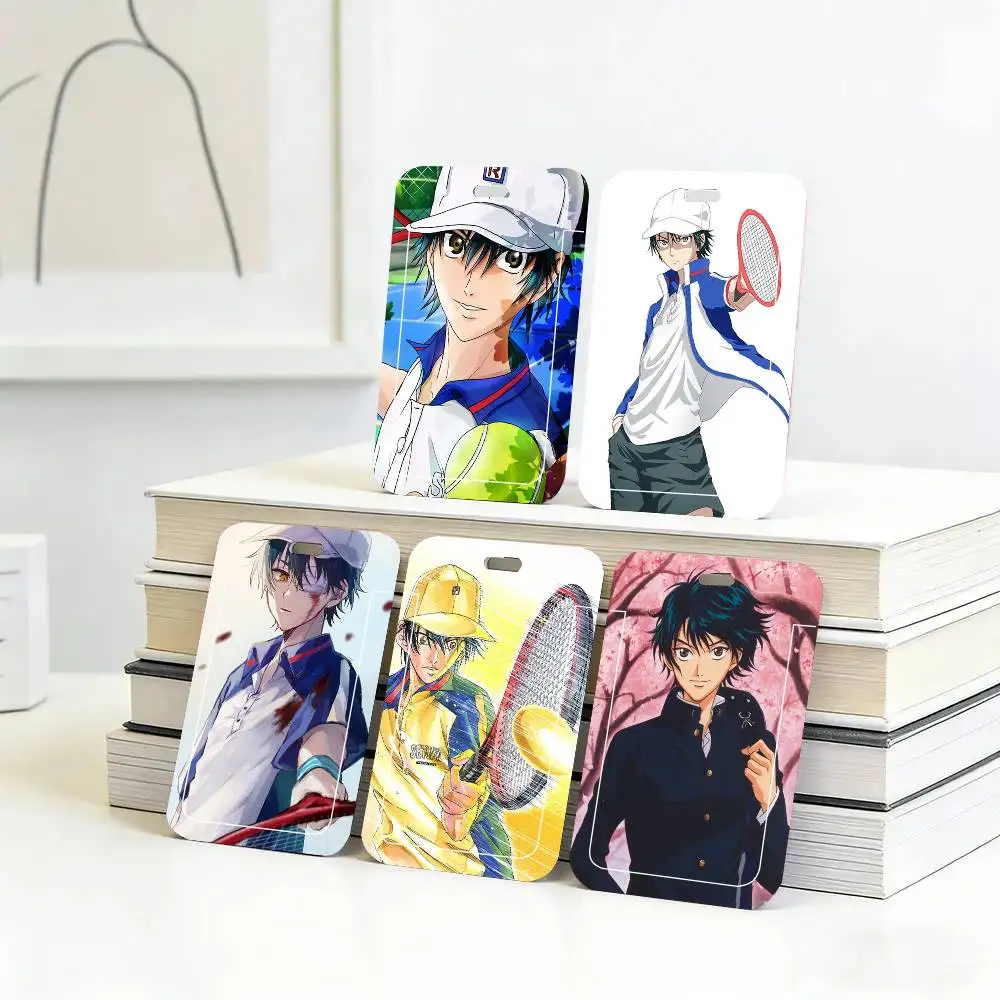 Ryoma Echizen Animation P-Prince Of T-Tennis Black Lanyard Card Holders Student Meal Cards And Campus Ids School