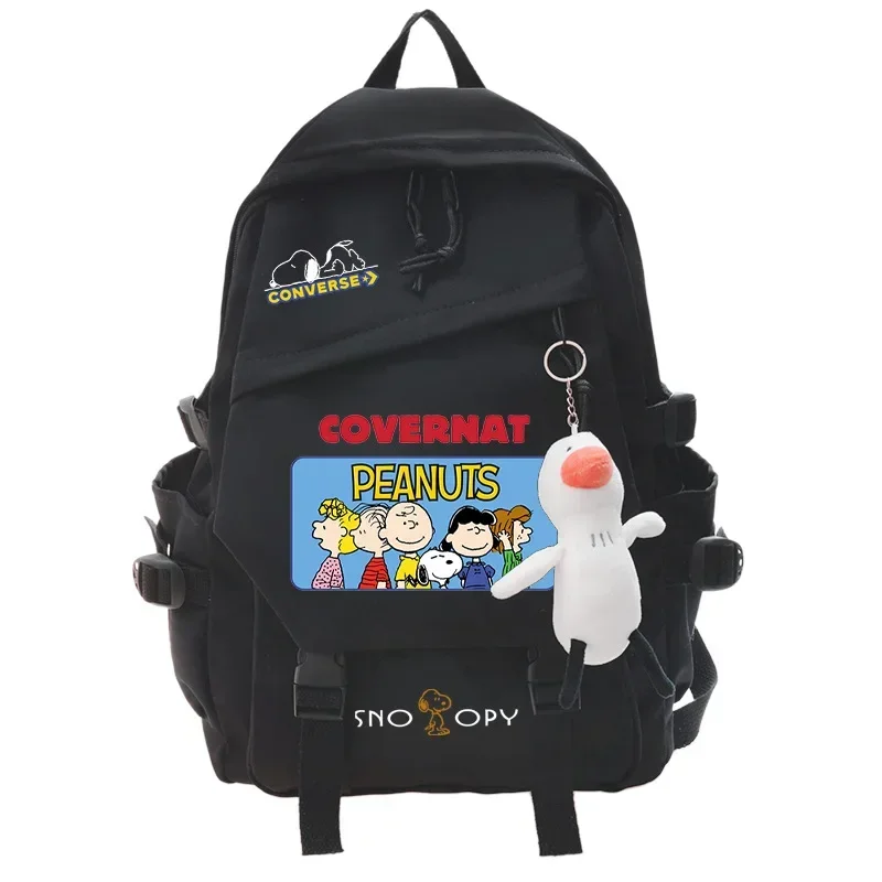 

Snoopy Backpack Male Female Students Junior Senior High School Large Capacity Schoolbag Travel shoulder Bag Nylon Handbag