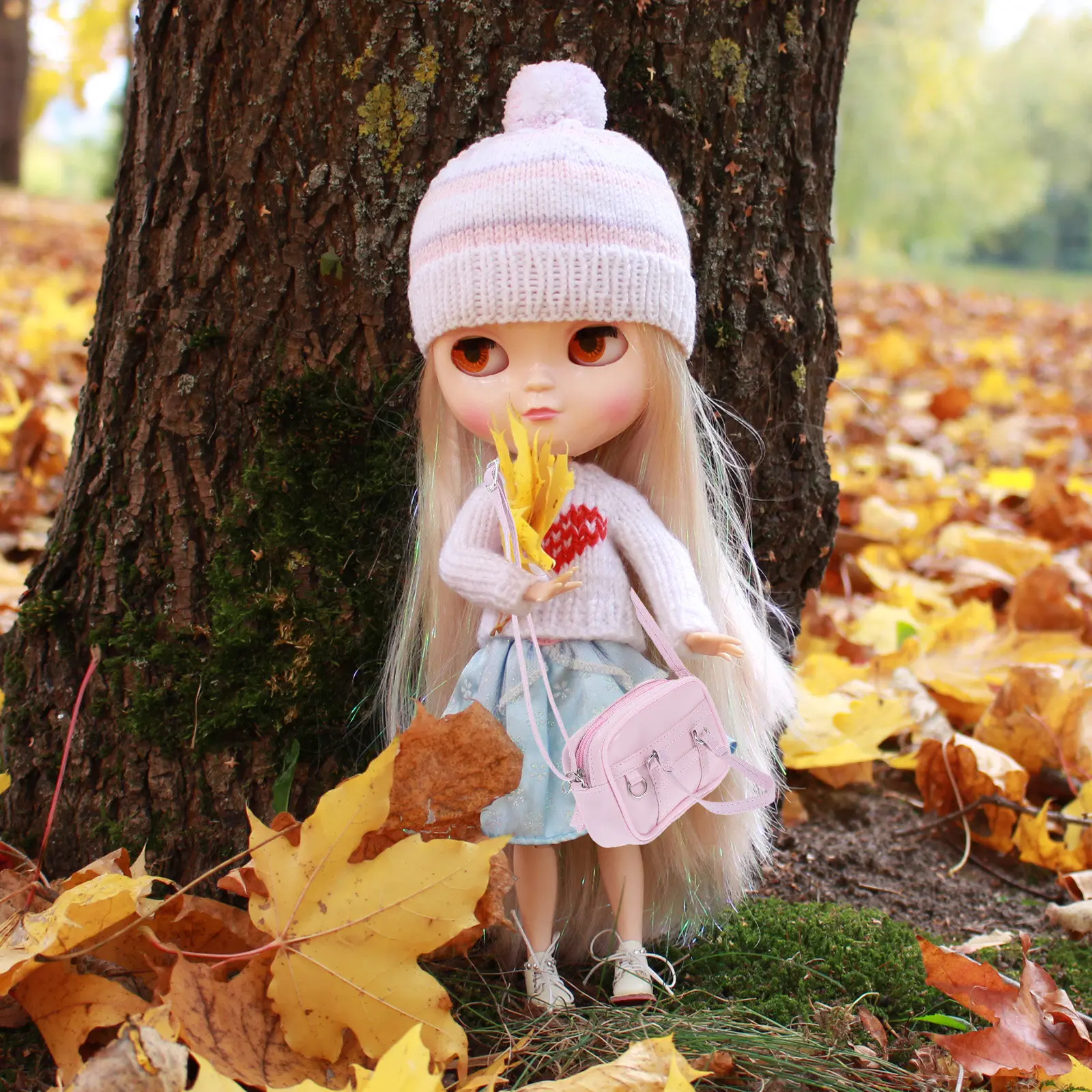 

18 Inch Pink Mini Tote Bag for 18-Inch Stylish Handbag Multi-Functional Wear Cute Dress Up Accessory Creative Playtime