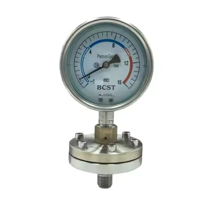 

General Service Diaphragm Pressure Gauge 304ss 316ss Product Category Pressure Gauges