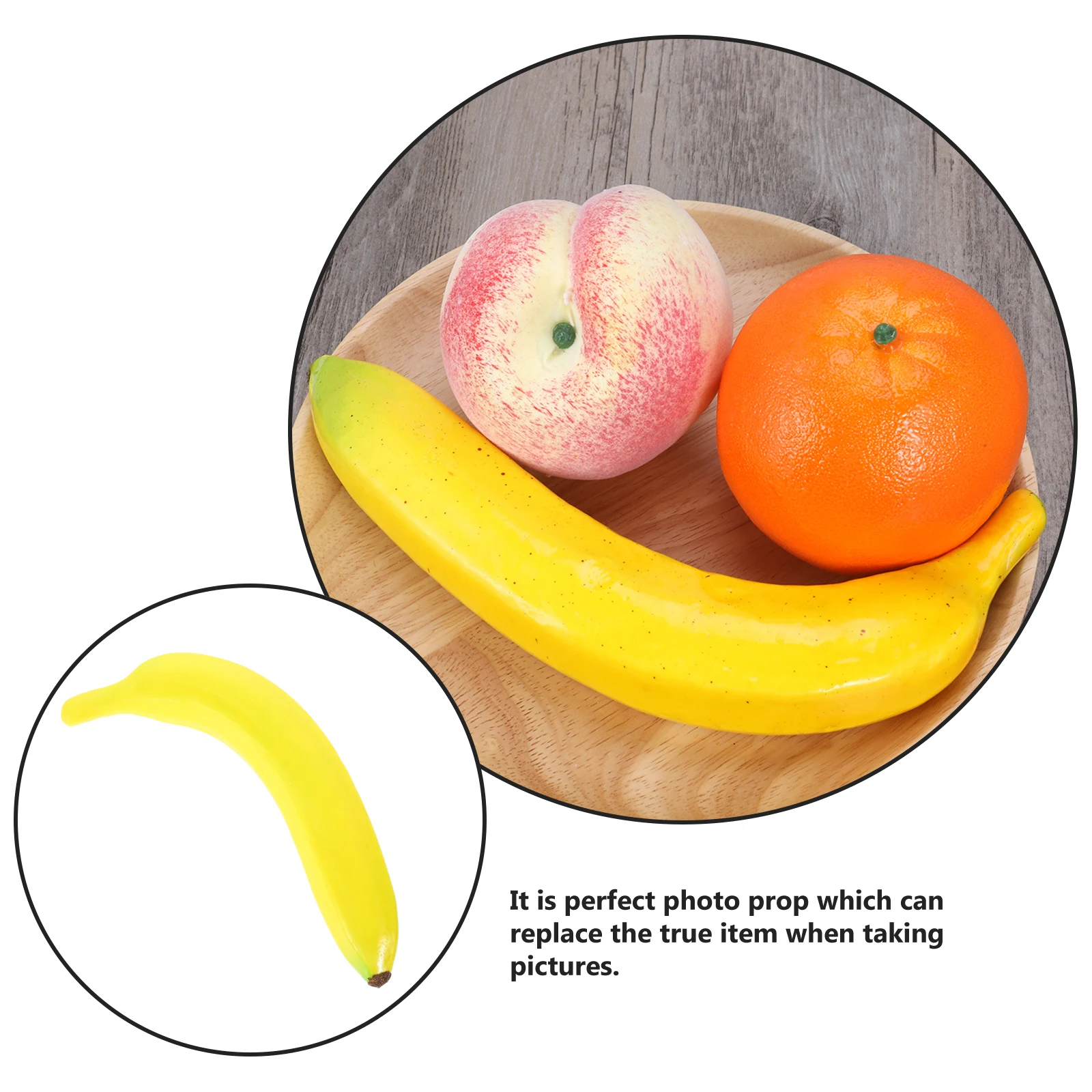 

Props Lifelike Foam Fruit For Photo Display Home Decor Education Kids Creative Gift Bread Prop