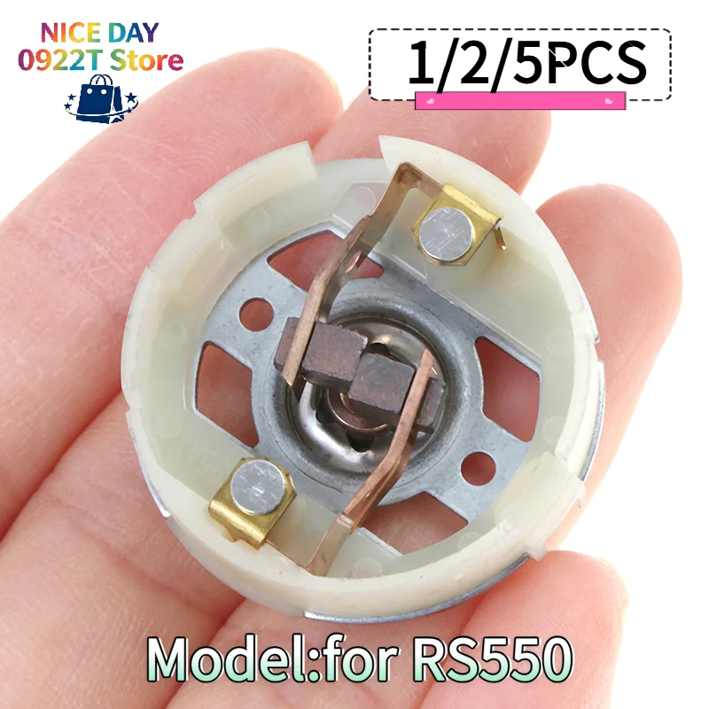 RS550 Motor Carbon Brush Holder With Copper Brushes For Lithium Electric Drill Screwdriver Replacement Parts@#X