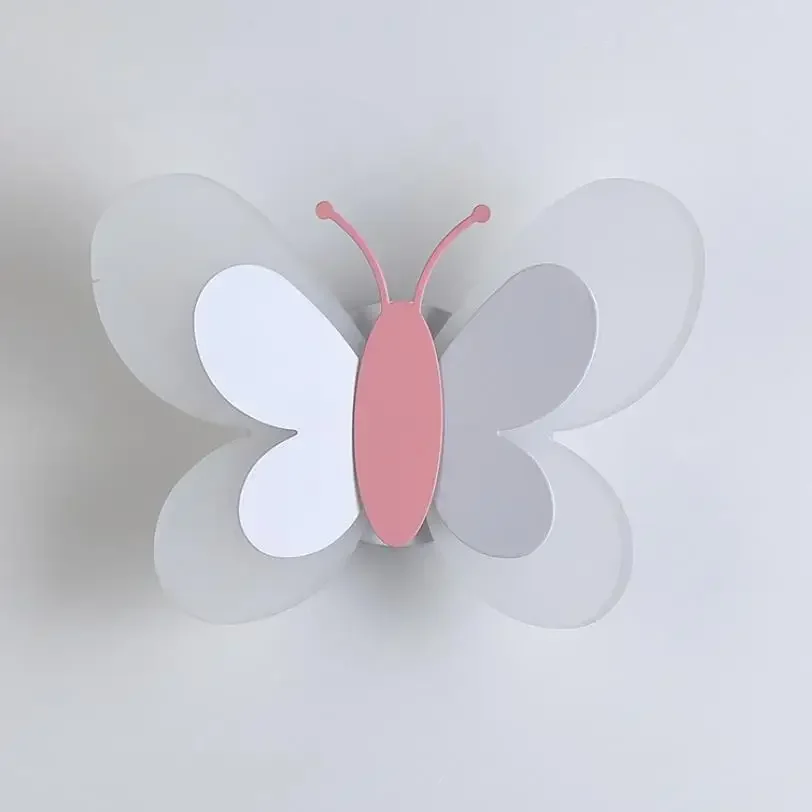 Imagem -06 - Cartoon Butterfly Bedside Lamp For Children Economizador de Energia Quarto Teto Corredor Menino Menina Quarto Criativo Menino