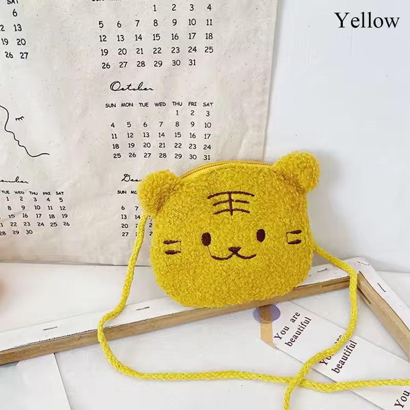 New Cartoon Bear Girls Plush Shoulder Bag Autumn Winter Cute Kids Messenger Bag Children 2025 Crossbody Bag - Image 7