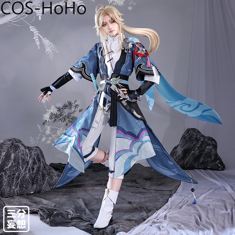 

COS-HoHo Honkai: Star Rail Yanqing Ancient Style Game Suit Gorgeous Uniform Cosplay Costume Halloween Party Role Play Outfit Men