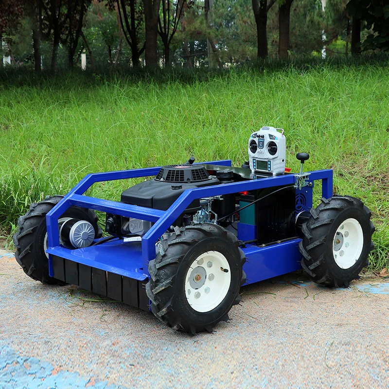 

Customized Smart Hybrid Remote Control Start Lawn Mower Farm Trimmer High Quality Grass Cutter