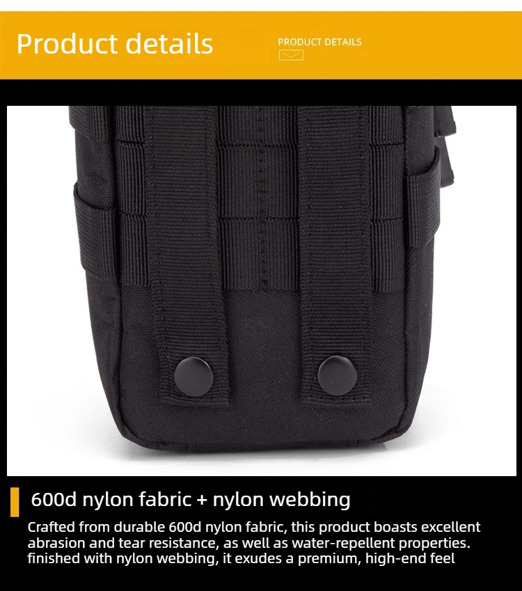 Tactical MOLLE First Aid Pouch 600D Nylon Water Resistant EDC Medical Bag Organizer for Outdoor Hunting Hiking Camping