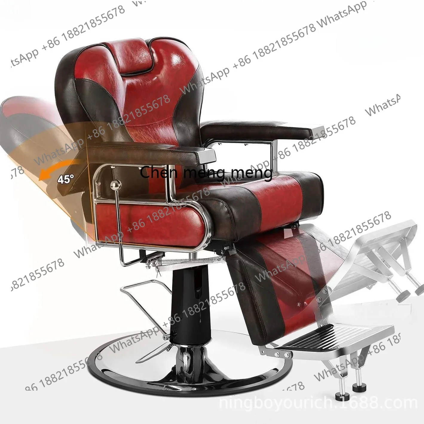 

Hot sales Lifting Haircut Beauty Chair Stainless Steel Rotary Hydraulic Hair Care Chair Hydraulic Lifting