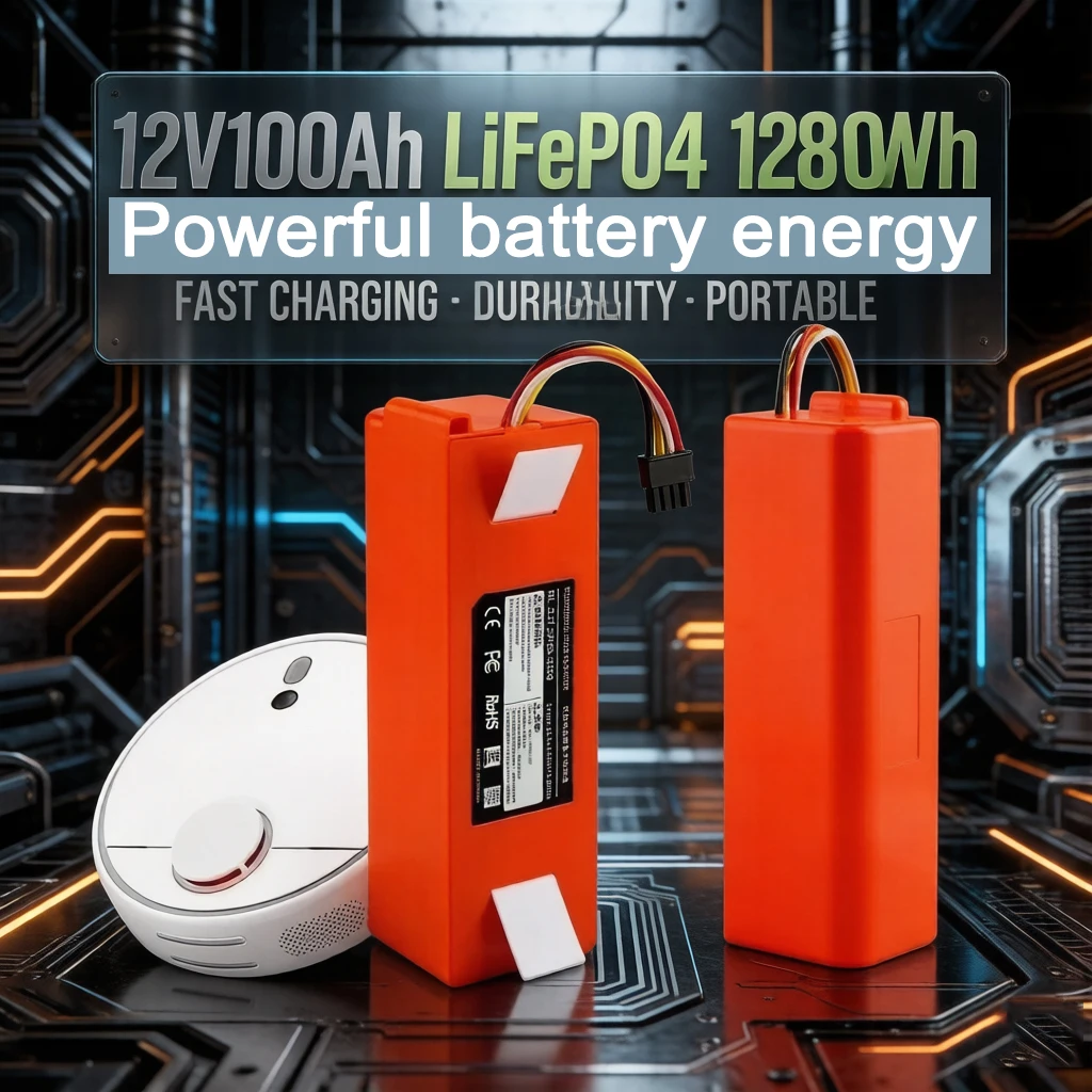 Batterie de remplacement pour aspirateur 14,4 V 6800 mAh pour Xiaomi Roborock S50 S51 S55 T60 E352-00 S502-00 C10 E20 E35 SC